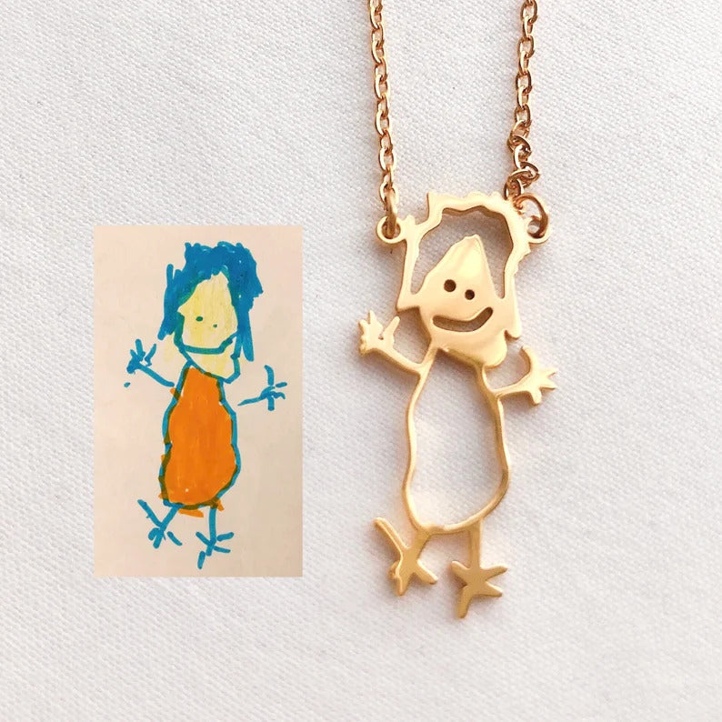 Child’s Artwork Necklace – Kid’s Art Necklace