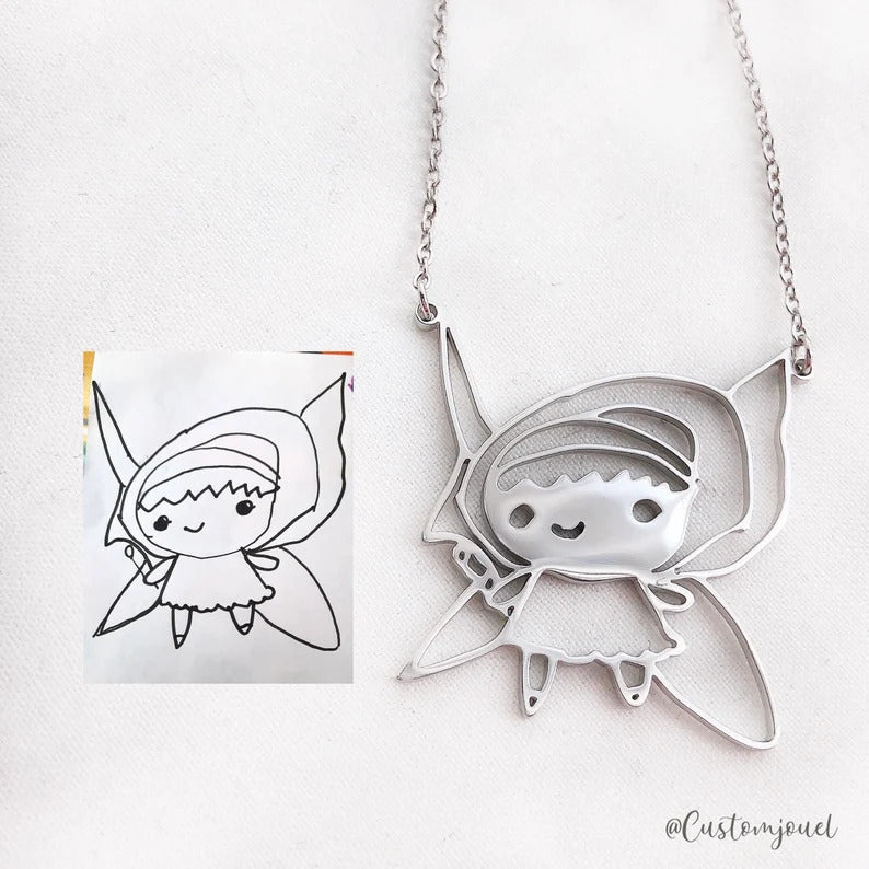 Child’s Artwork Necklace – Kid’s Art Necklace