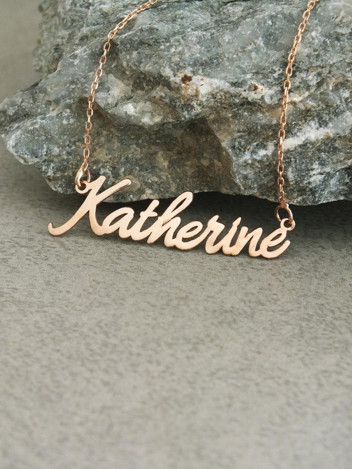 Katherine name store necklace