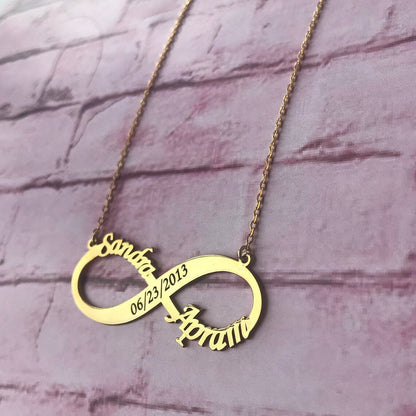 Personalized Infinity Necklace