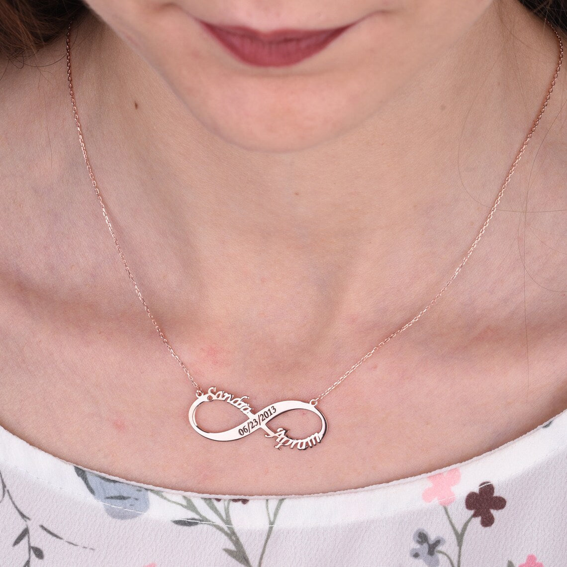 Personalized Infinity Necklace