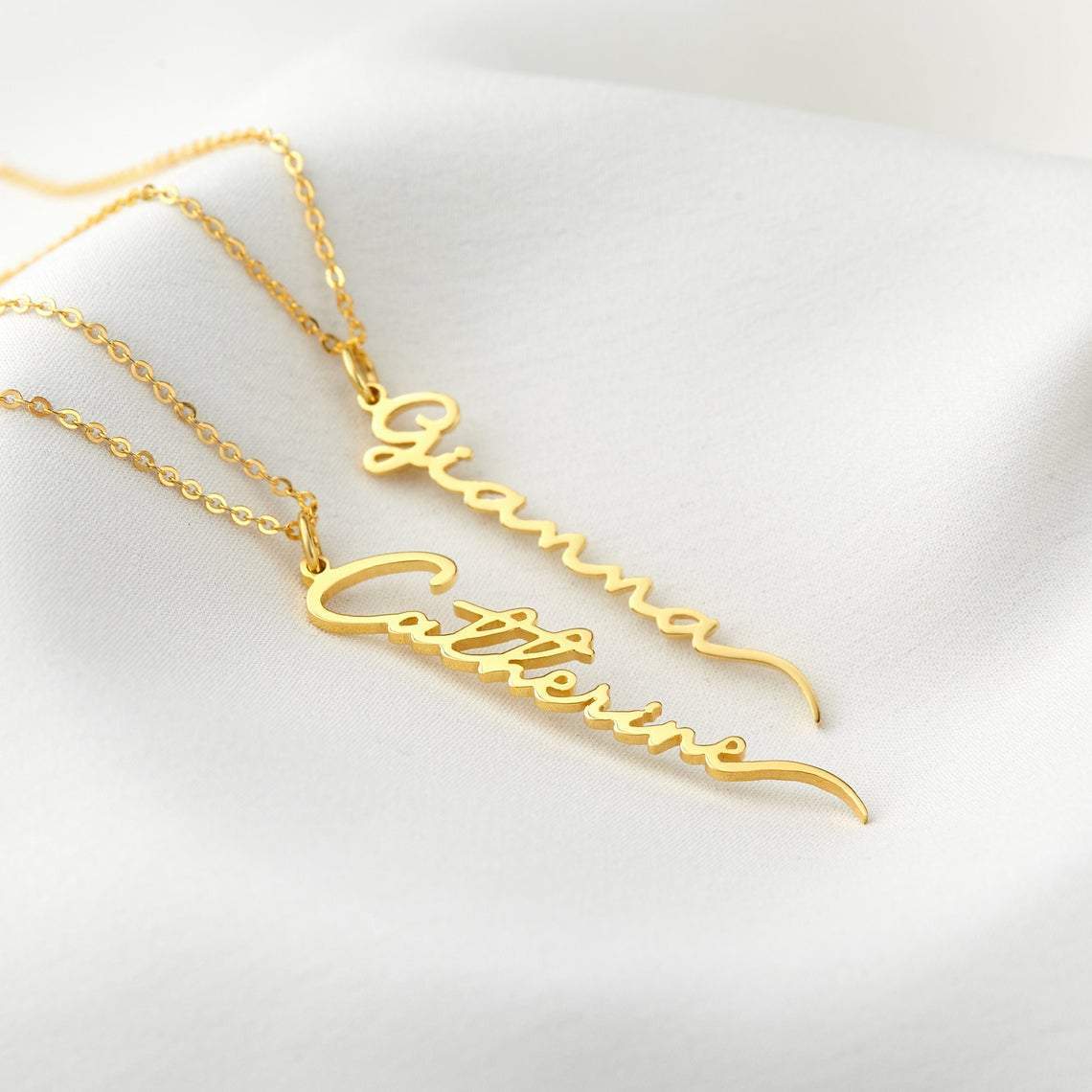 Personalized Vertical Name Necklace