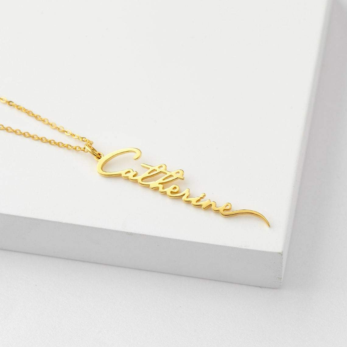 Personalized Vertical Name Necklace