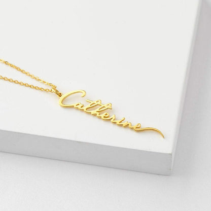 Personalized Vertical Name Necklace