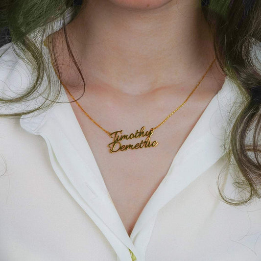 Personalized Double Name Necklace