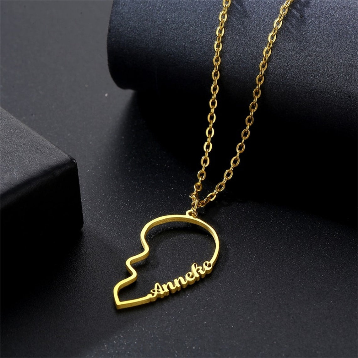 Combined Heart Couple Necklace