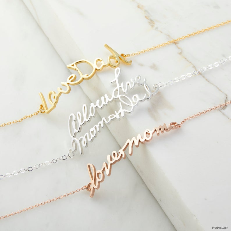 Personalized Handwriting Bracelet