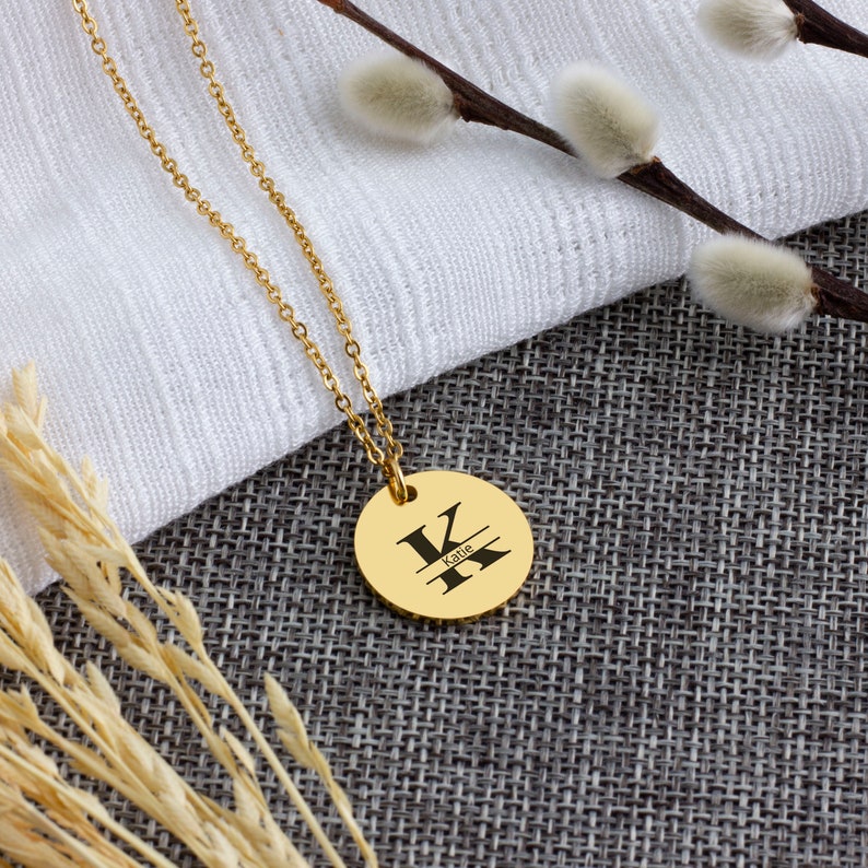 Personalised Initial and Date Necklace