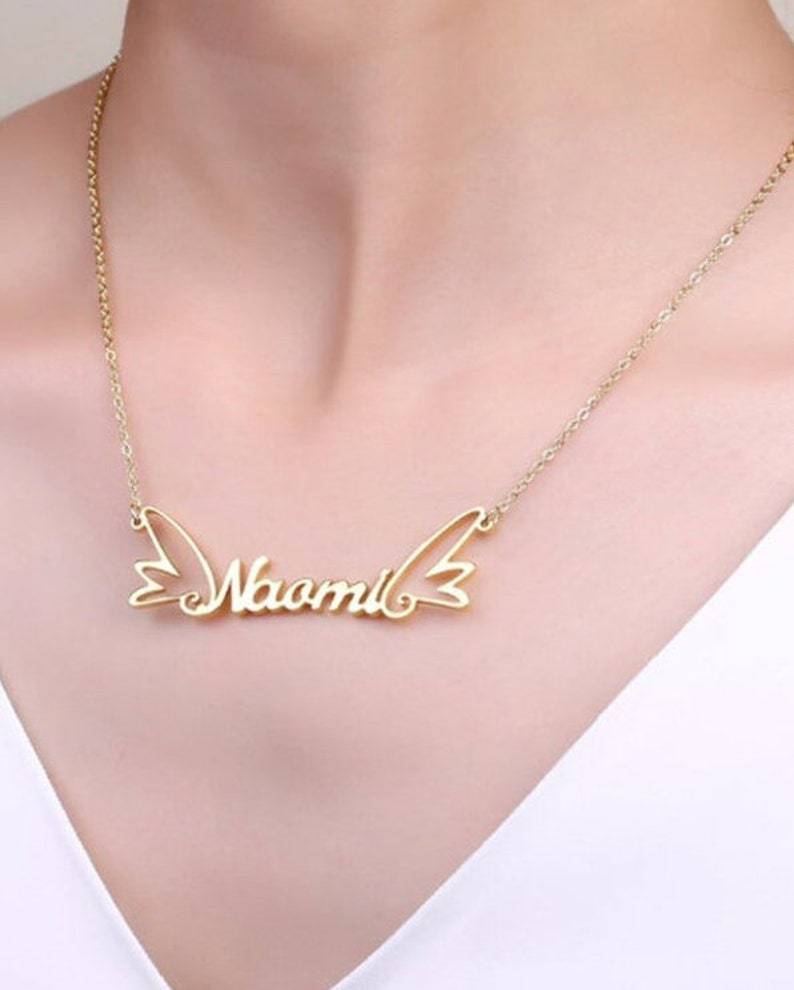 Wings Customised Name Necklace