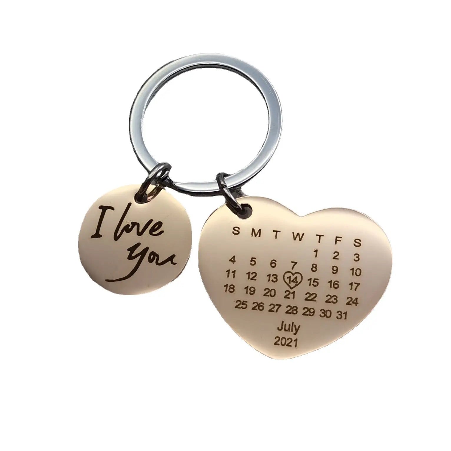 Personalized Special Date Calendar Keychain
