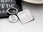 Personalized Special Date Calendar Keychain
