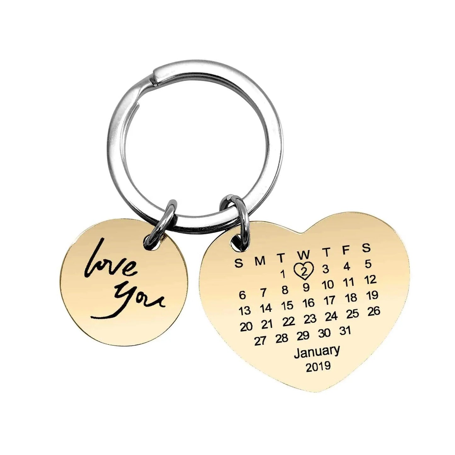 The Day We Met/Married/Engaged Keychain