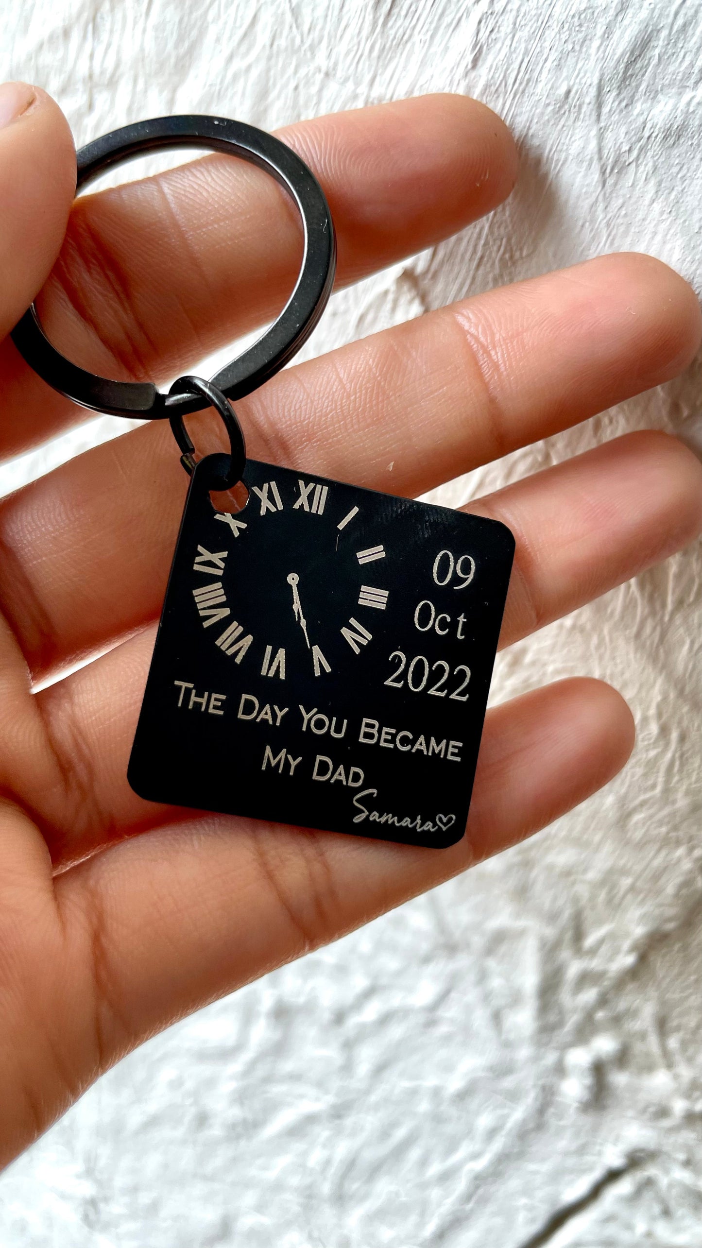 The Moment You Became Dad/Mom Keychain